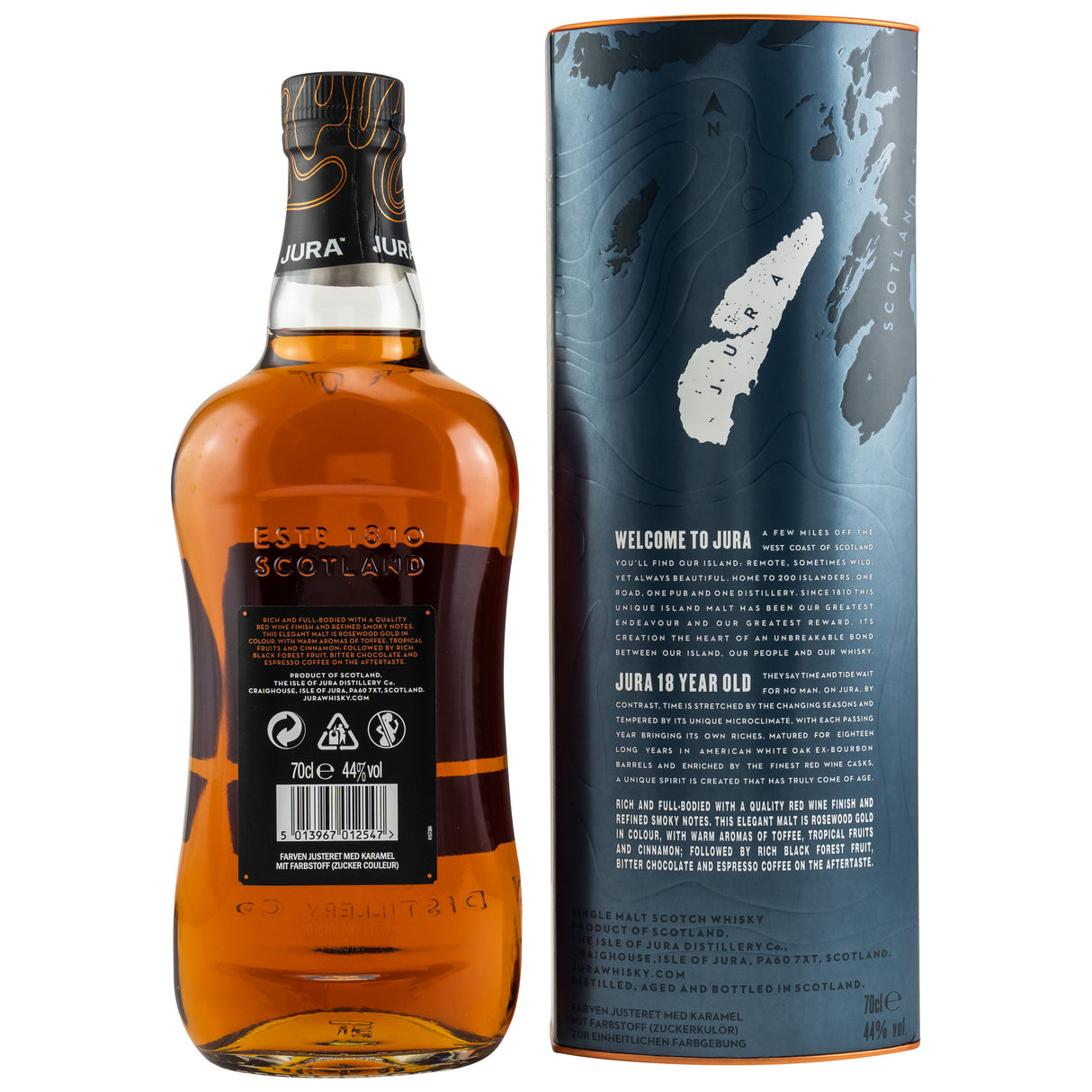 Jura 18 y. o., 0,70 l Flasche