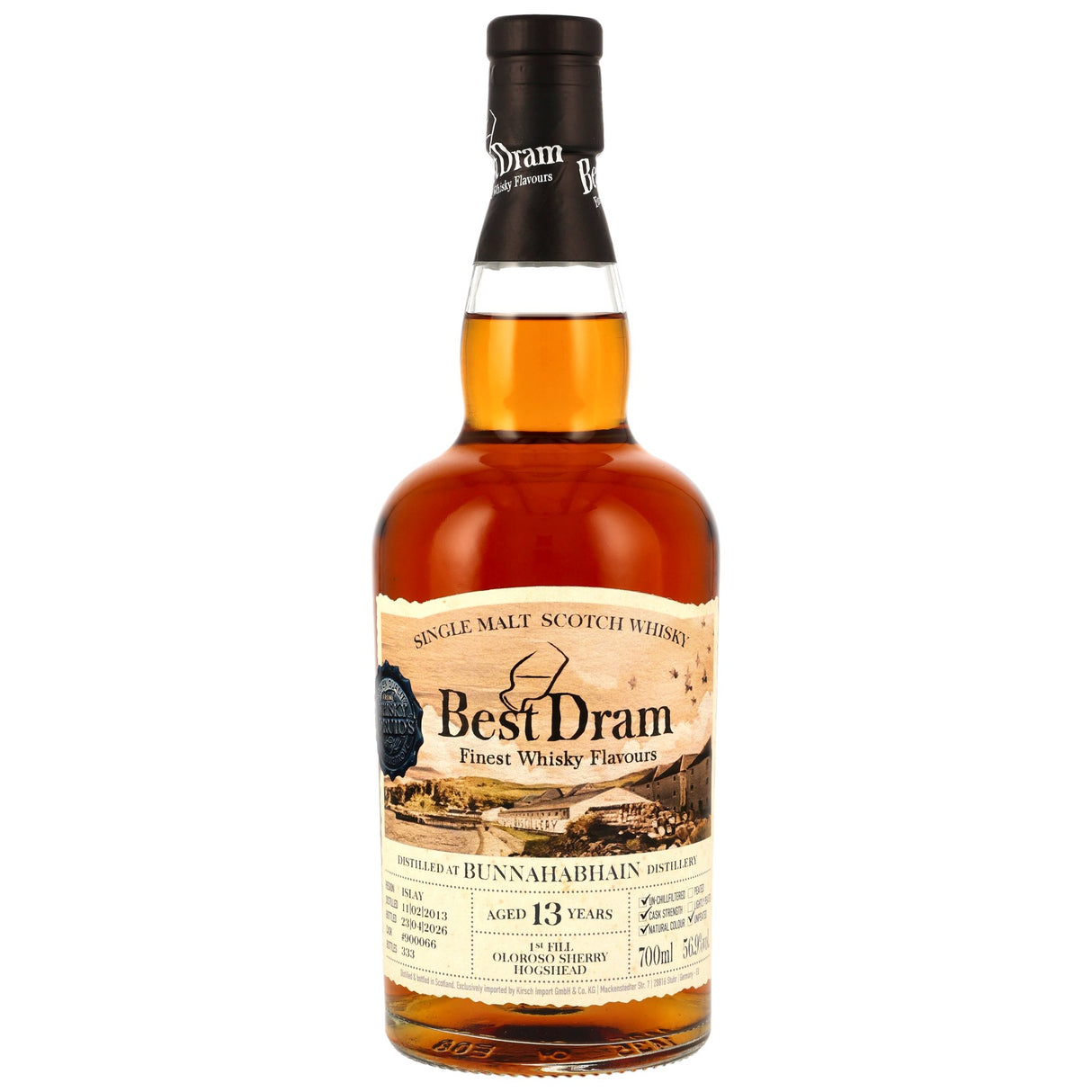 Bunnahabhain 2013/2026 – 13 y.o. – 1st Fill Oloroso Sherry Hogshead #900066 – Best Dram