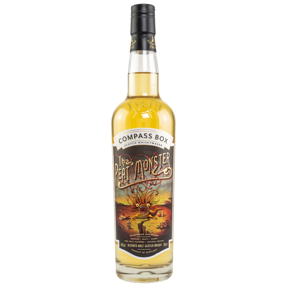 The Peat Monster, Compass Box Blended Malt Scotch Whisky, 0,70 l Flasche
