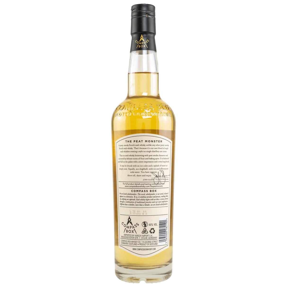 The Peat Monster, Compass Box Blended Malt Scotch Whisky, 0,70 l Flasche