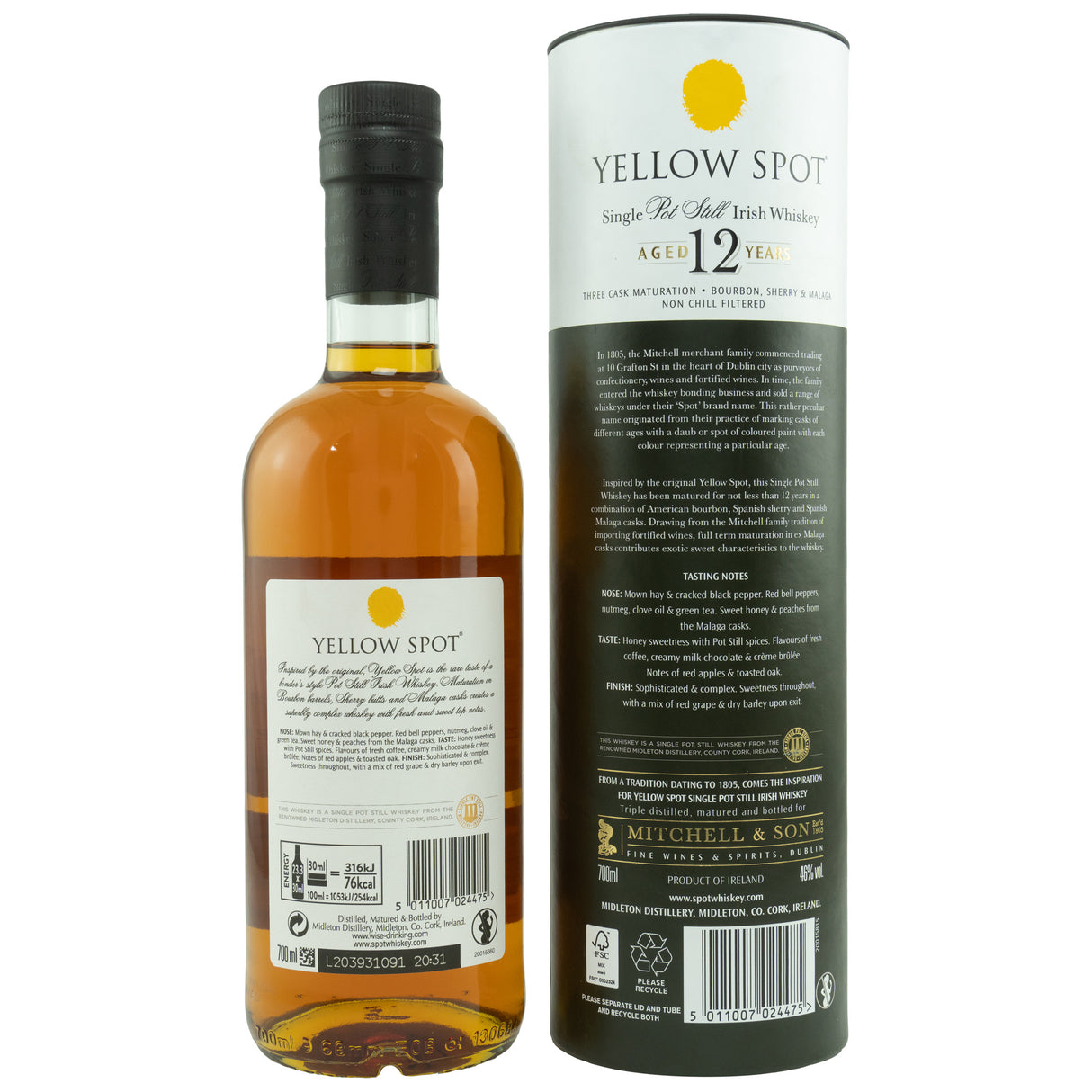 Yellow Spot 12 y.o. - Mitchell & Son Single Pot Still Irish Whiskey