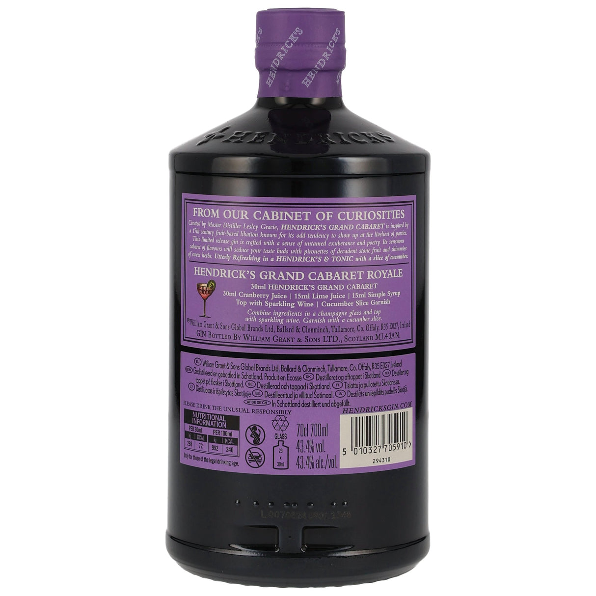 Hendricks Grand Cabaret Gin, 0,70 l Flasche