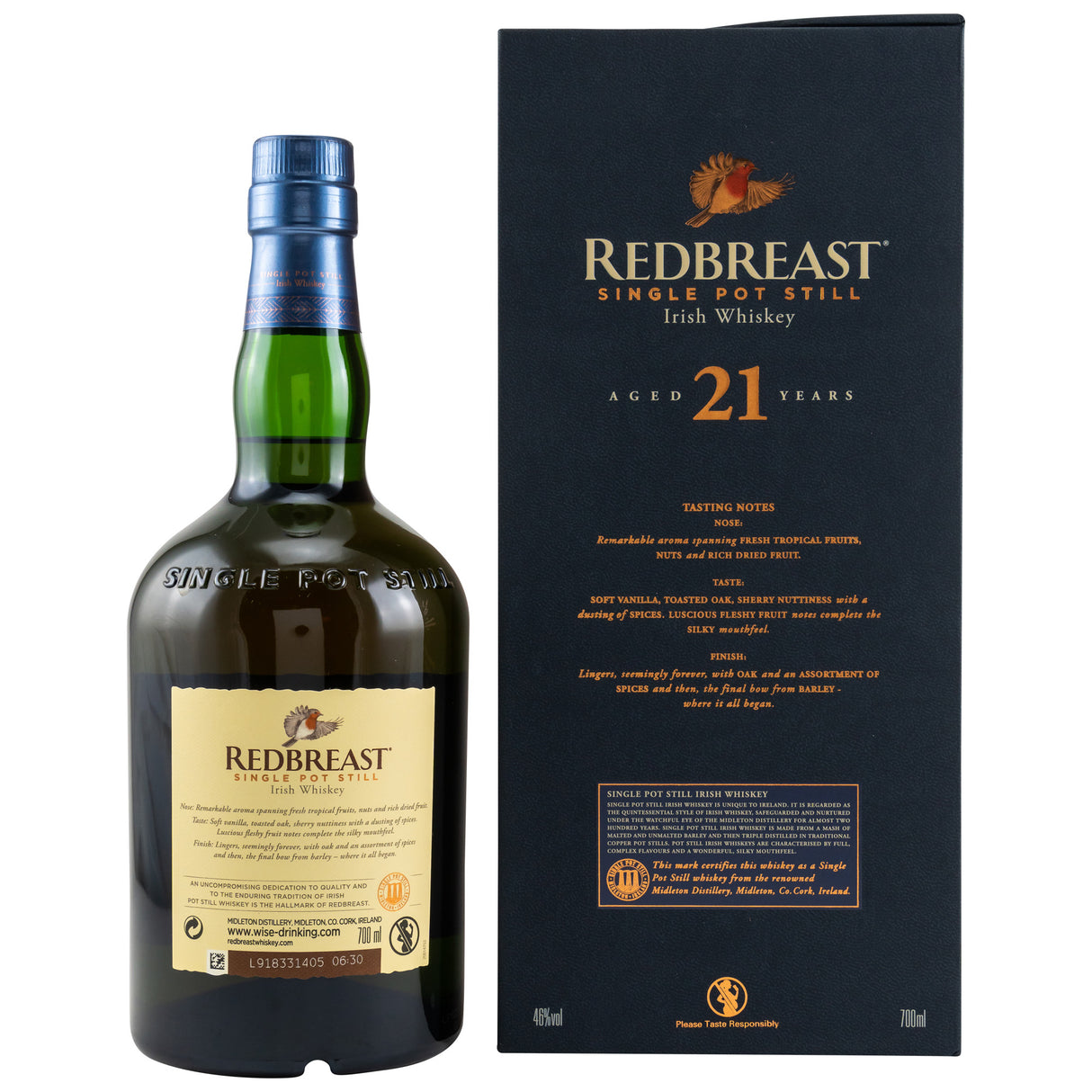 Redbreast 21 y.o. - Single Pot Still Irish Whiskey