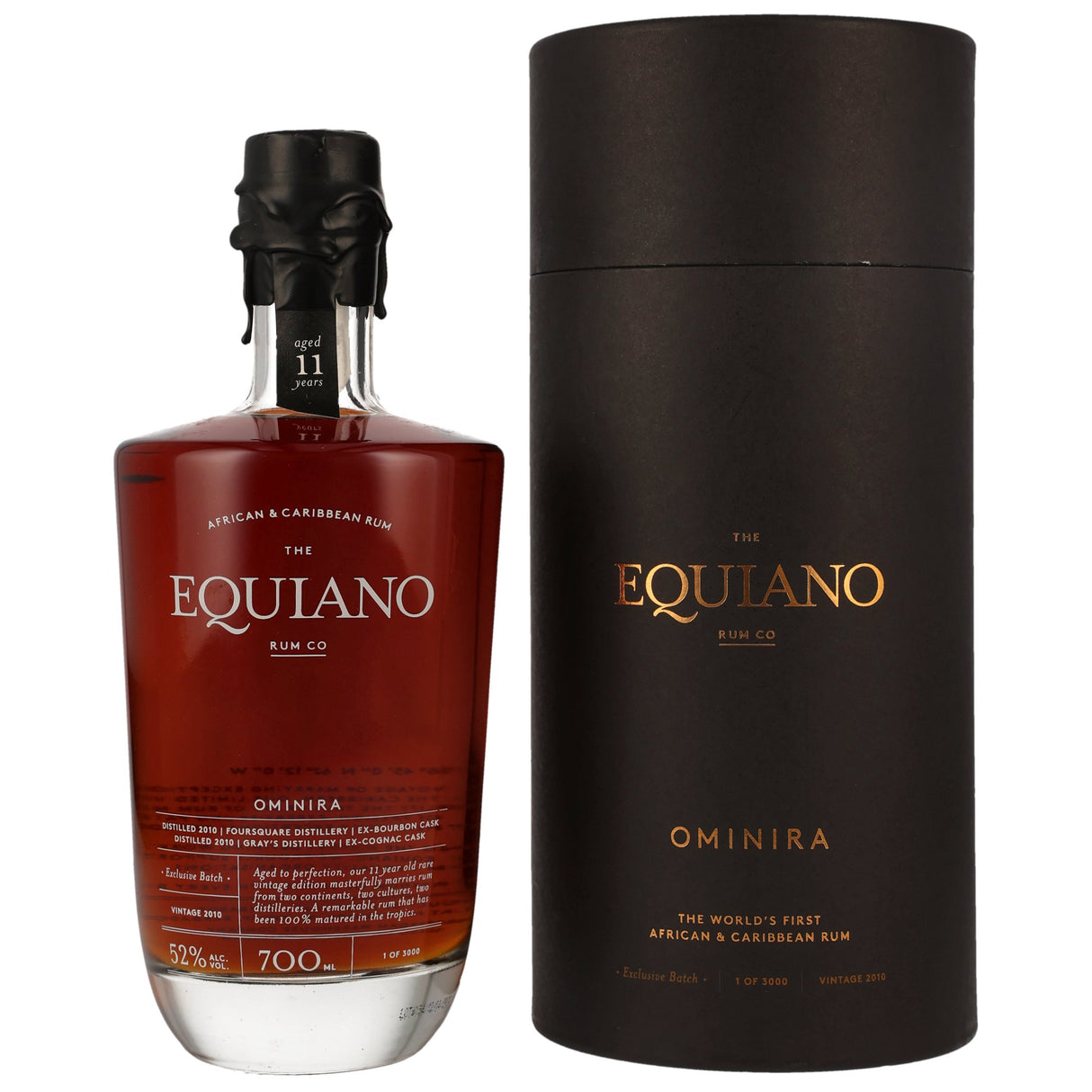 Equiano Rum Ominira - African-Caribbean Rum, 0,70 l Flasche
