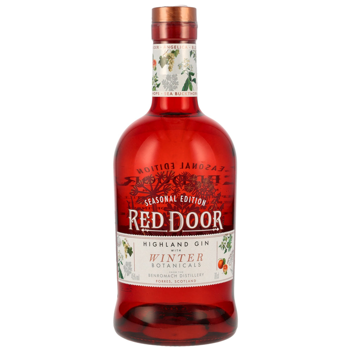Red Door Winter Edition Highland Gin by Benromach, 0,70 l Flasche