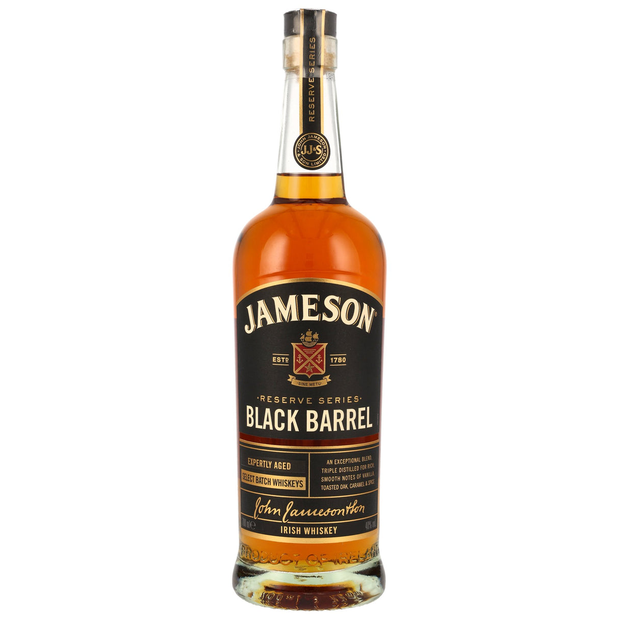 Jameson Black Barrel, 0,70 l Flasche