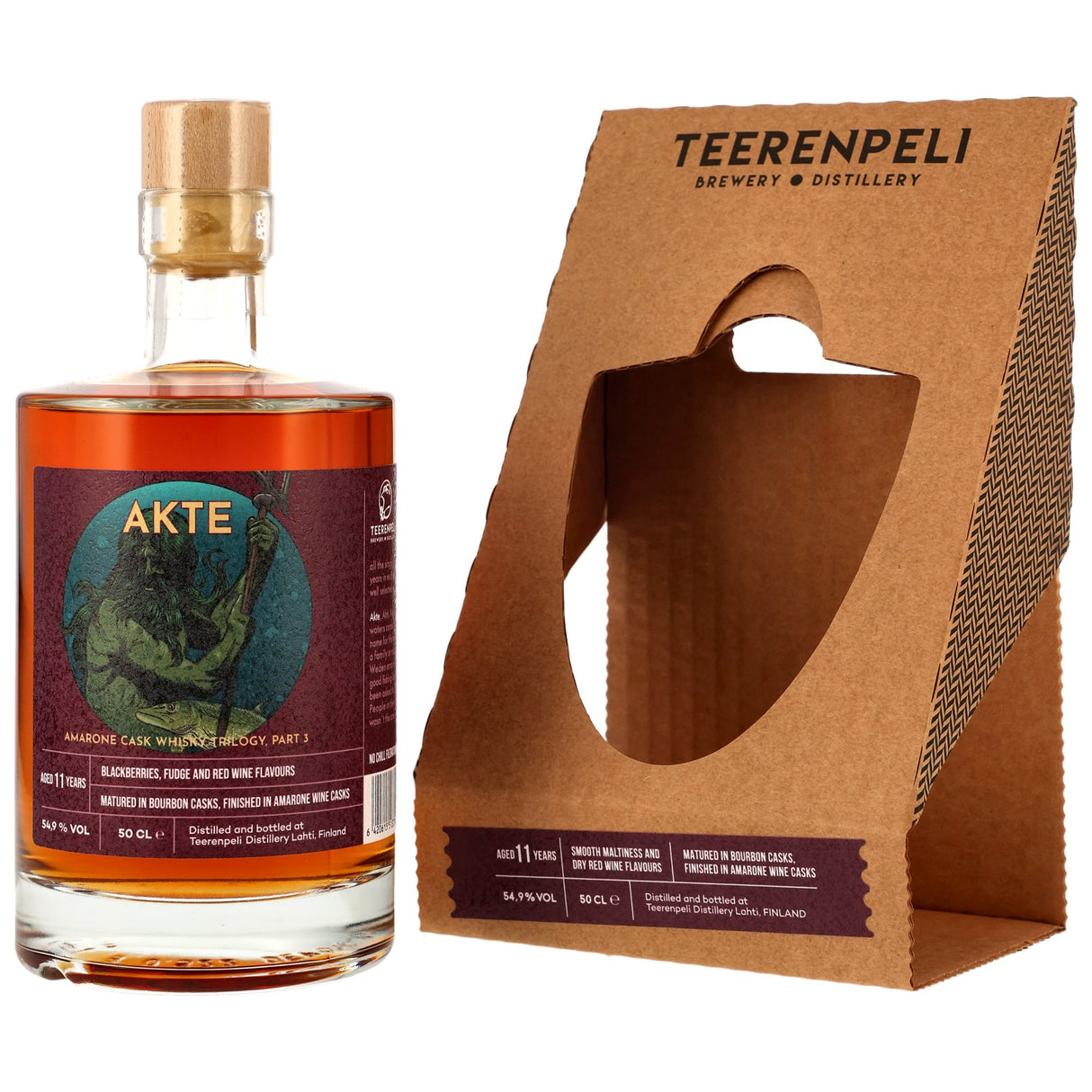 Teerenpeli Akte 11 y.o. Amarone Cask Trilogy Part 3, 0,70 l Flasche