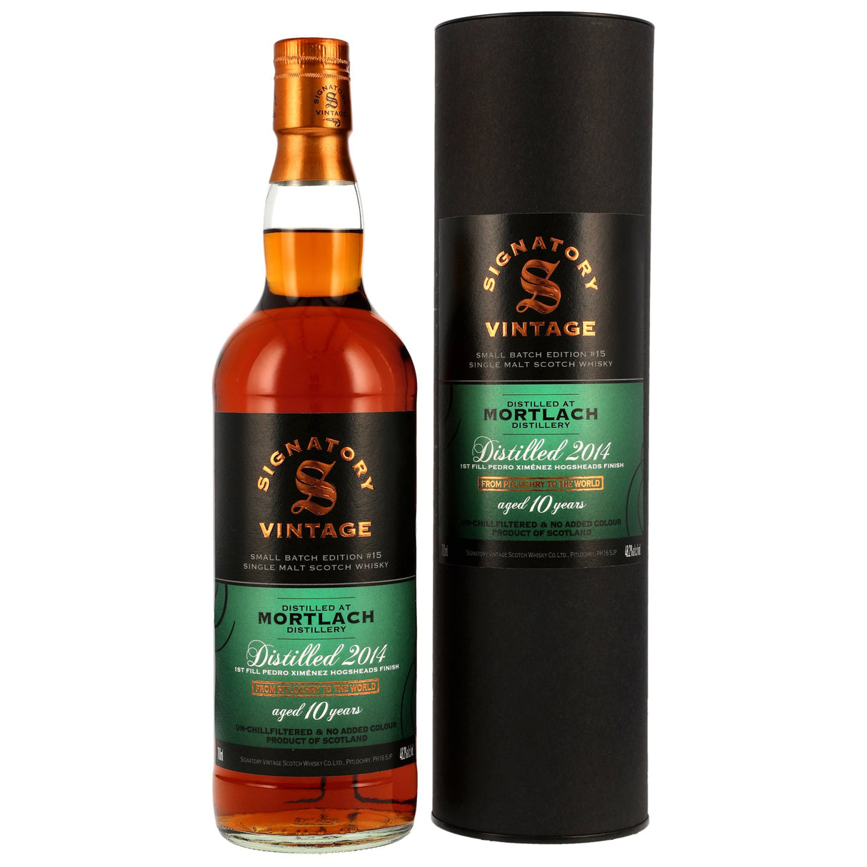 Mortlach 2014/2025 - 10 y.o. - Signatory Small Batch Edition #15 - 1st Fill PX Casks Finish