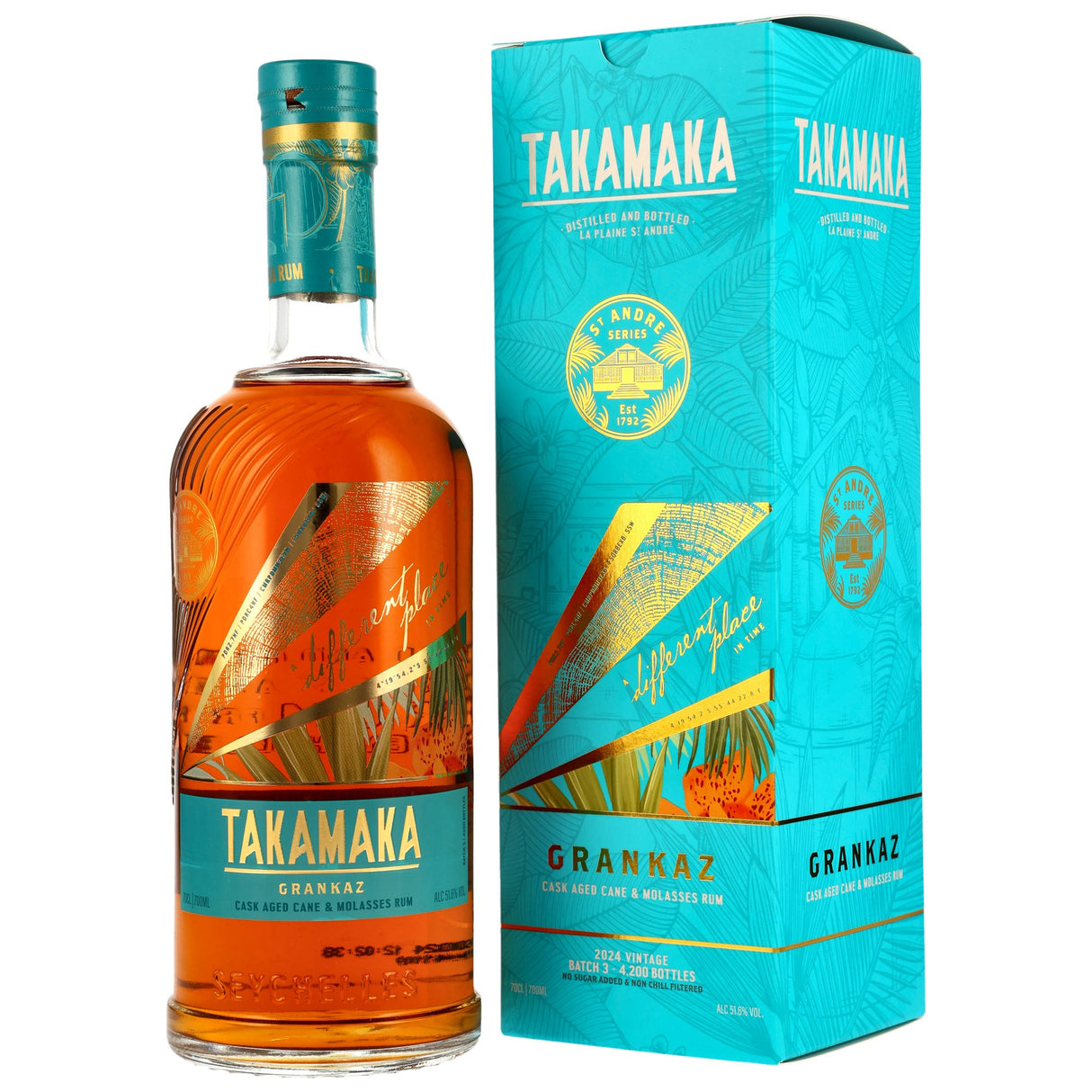 Takamaka Grankaz Rum - Batch 3, 0,70 l Flasche
