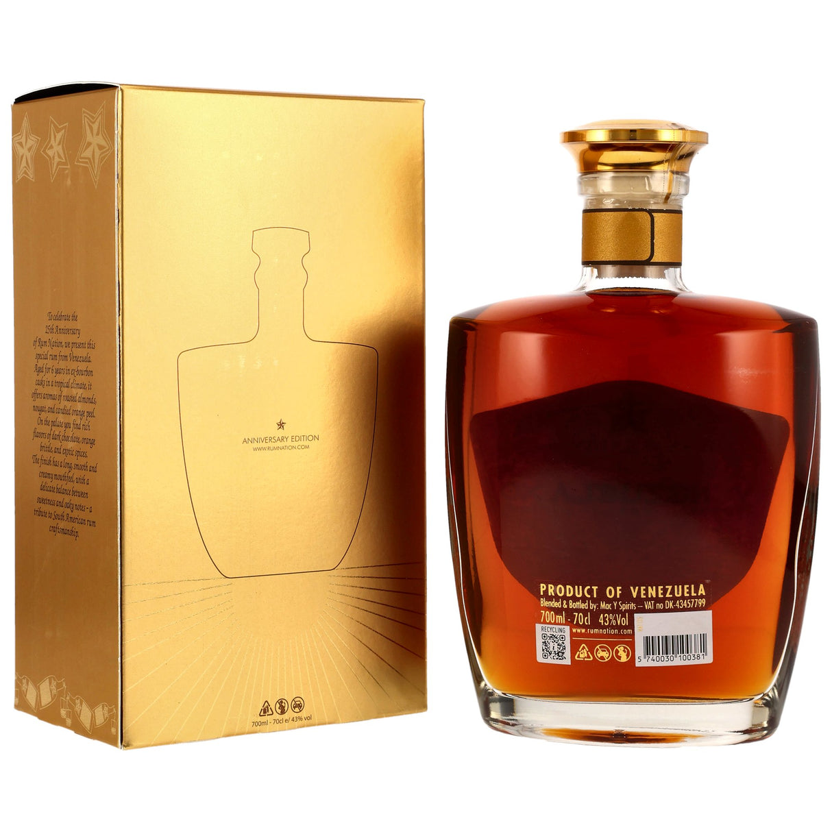 Venezuela XO Rum Nation Single Domaine Rum 25th Anniversary Edition, 0,70 l Flasche