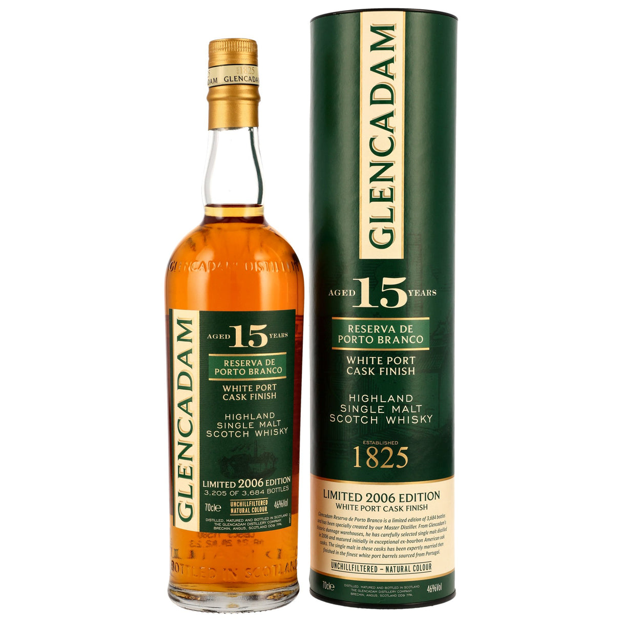 Glencadam 15 y.o. Reserva De Porto Branco – White Port Cask Finish, 0,70 l Flasche