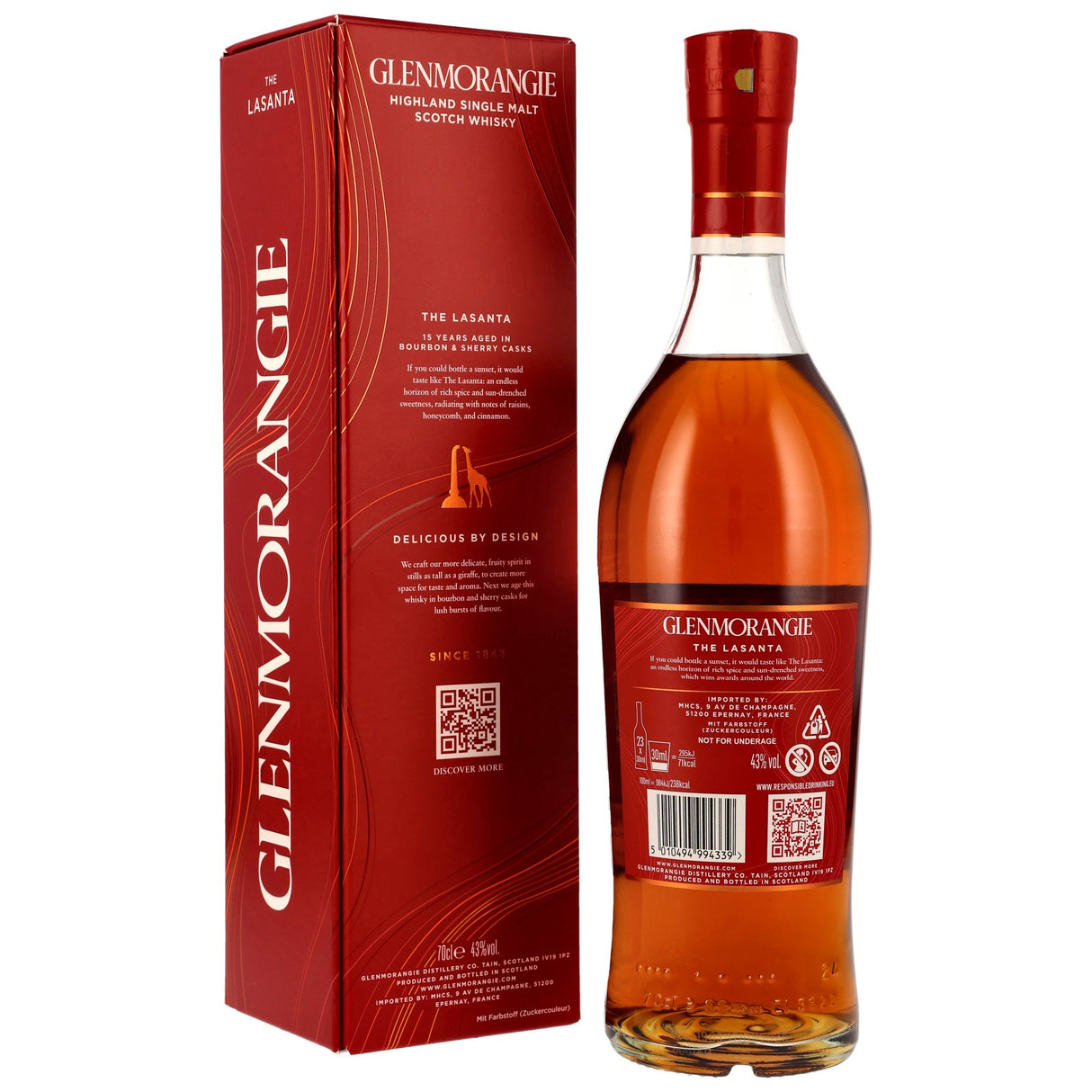 Glenmorangie Lasanta 15 y.o., 0,70 l Flasche