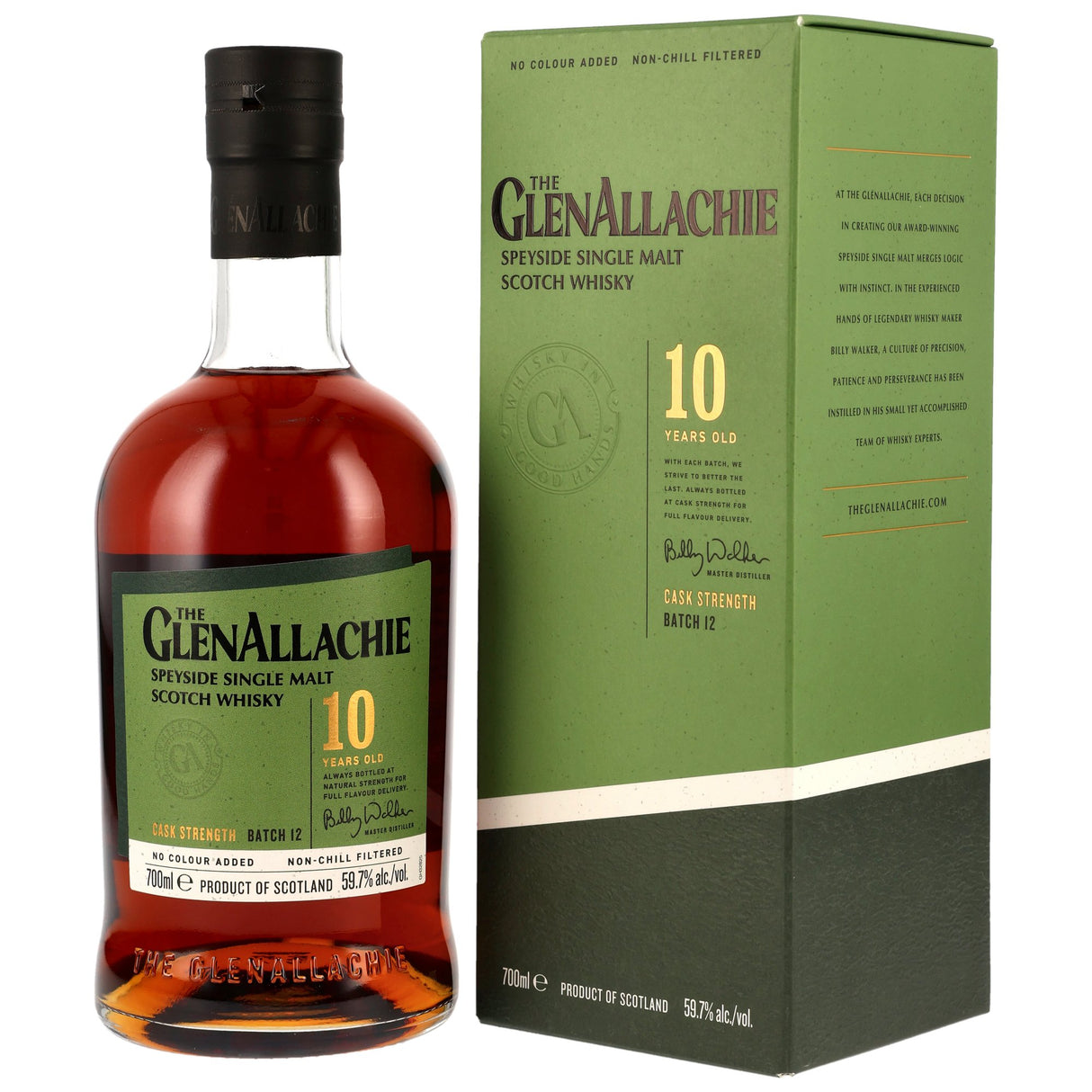 The GlenAllachie 10 y.o. Cask Strength – Batch 12, 0,70 l Flasche