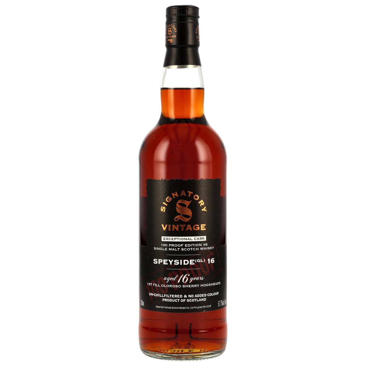 100 Proof Exceptonal Cask, Speyside (GL) 16 y.o. ,Edition #8, 0,70 l Flasche