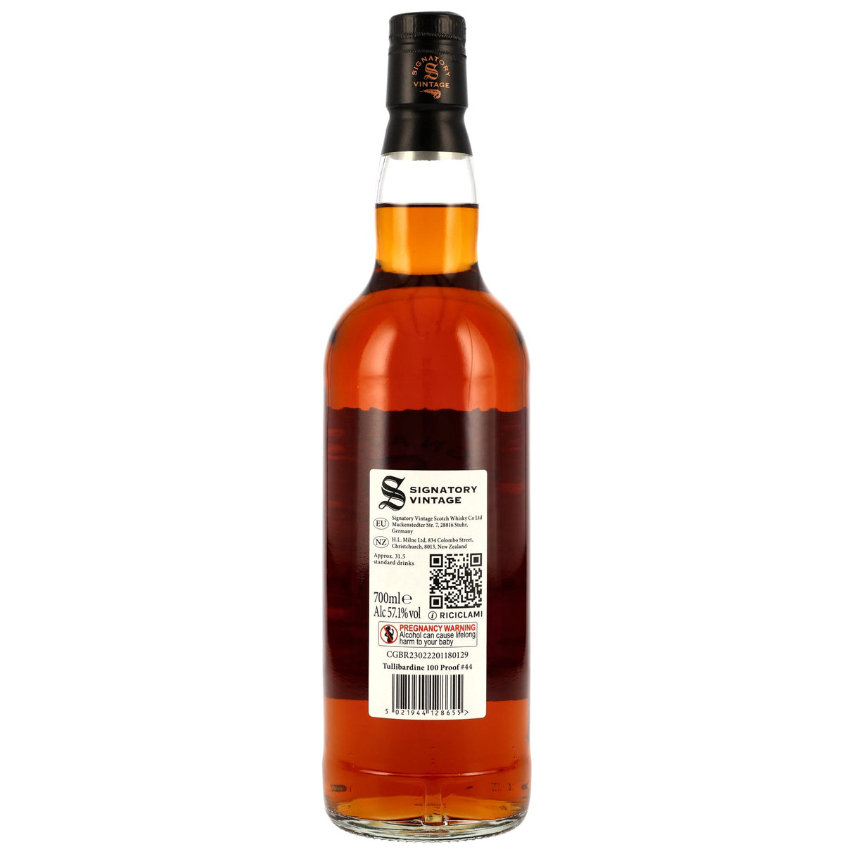 Tullibardine 2015/2025 Signatory Vintage Highland Single Malt Scotch Whisky 100 Proof Edition #44, 0,70 l Flasche