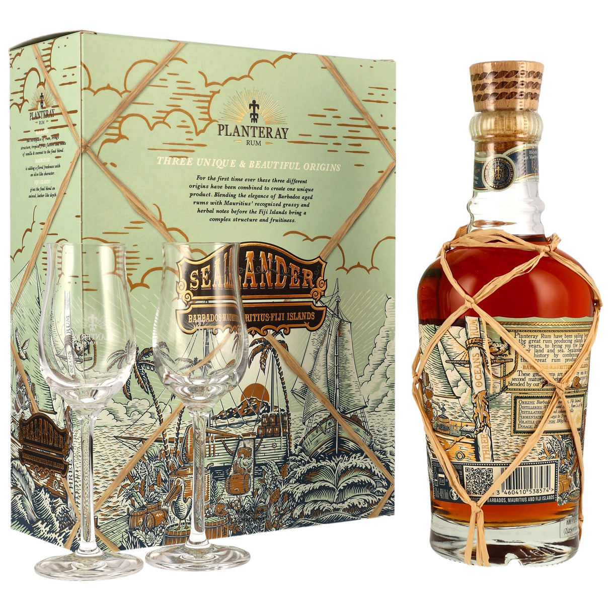 Planteray Sealander mit 2 Gläsern