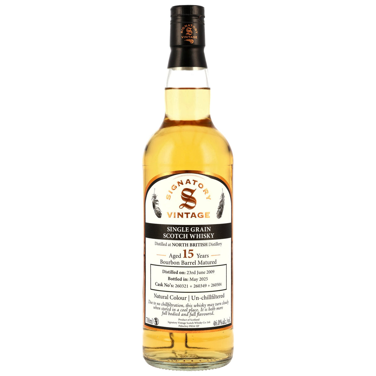 North British 2009/2025 - 15 y.o. - Bourbon Barrel #260321+260349+260504 - Signatory
