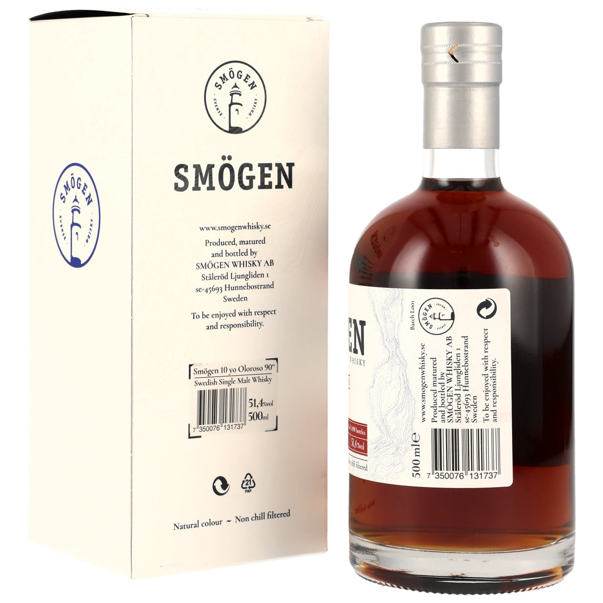 Smögen 10 y.o. - Oloroso Sherry Hogsheads - Swedish Single Malt