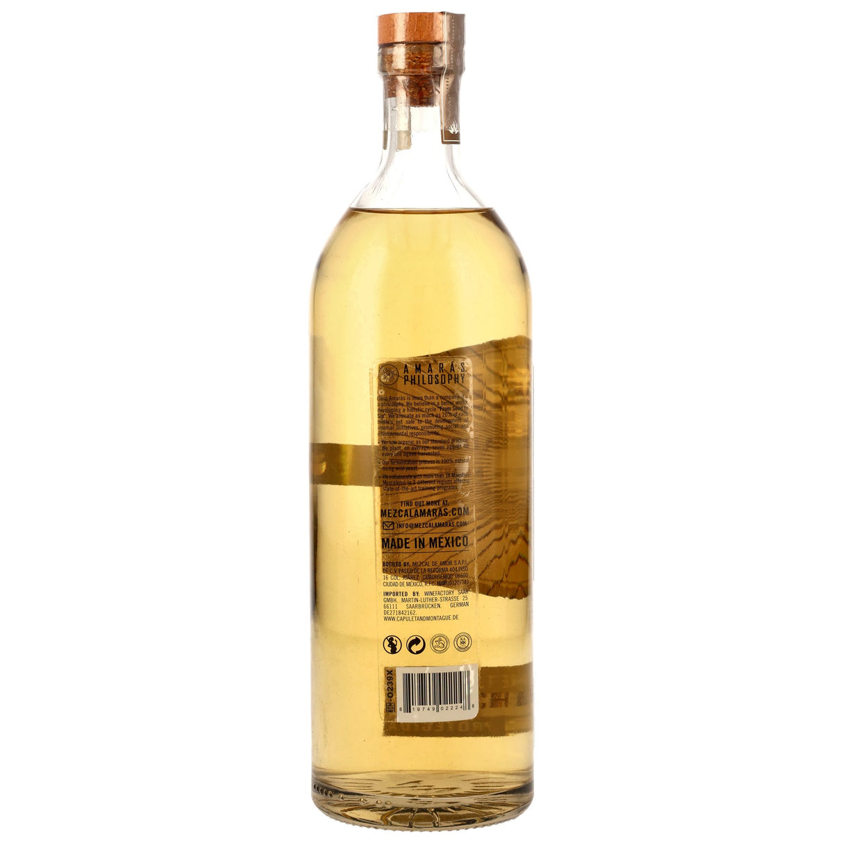 Mezcal Artesanal Espadín Reposado - Mezcal Amarás
