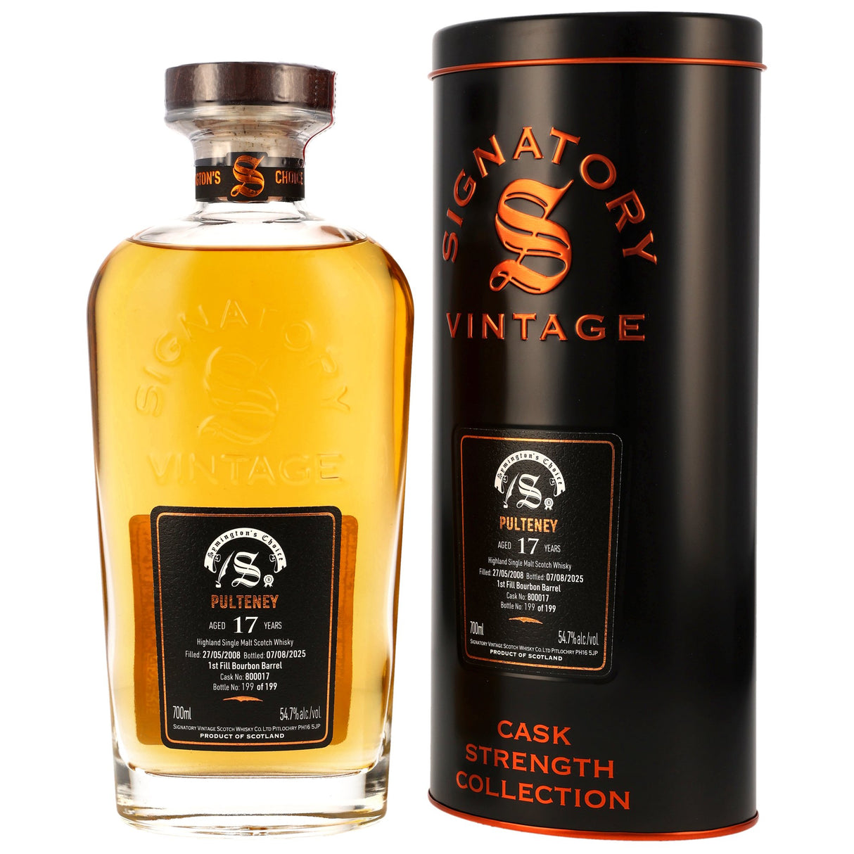 Pulteney 2008/2025 - Signatory Vintage Symington's Choice - 17 Jahre - 54,7% vol.