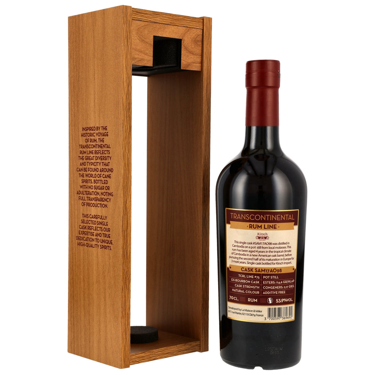 Cambodia 2017/2025 Single Cask #SAM17AO98 Transcontinental Rum Line #75