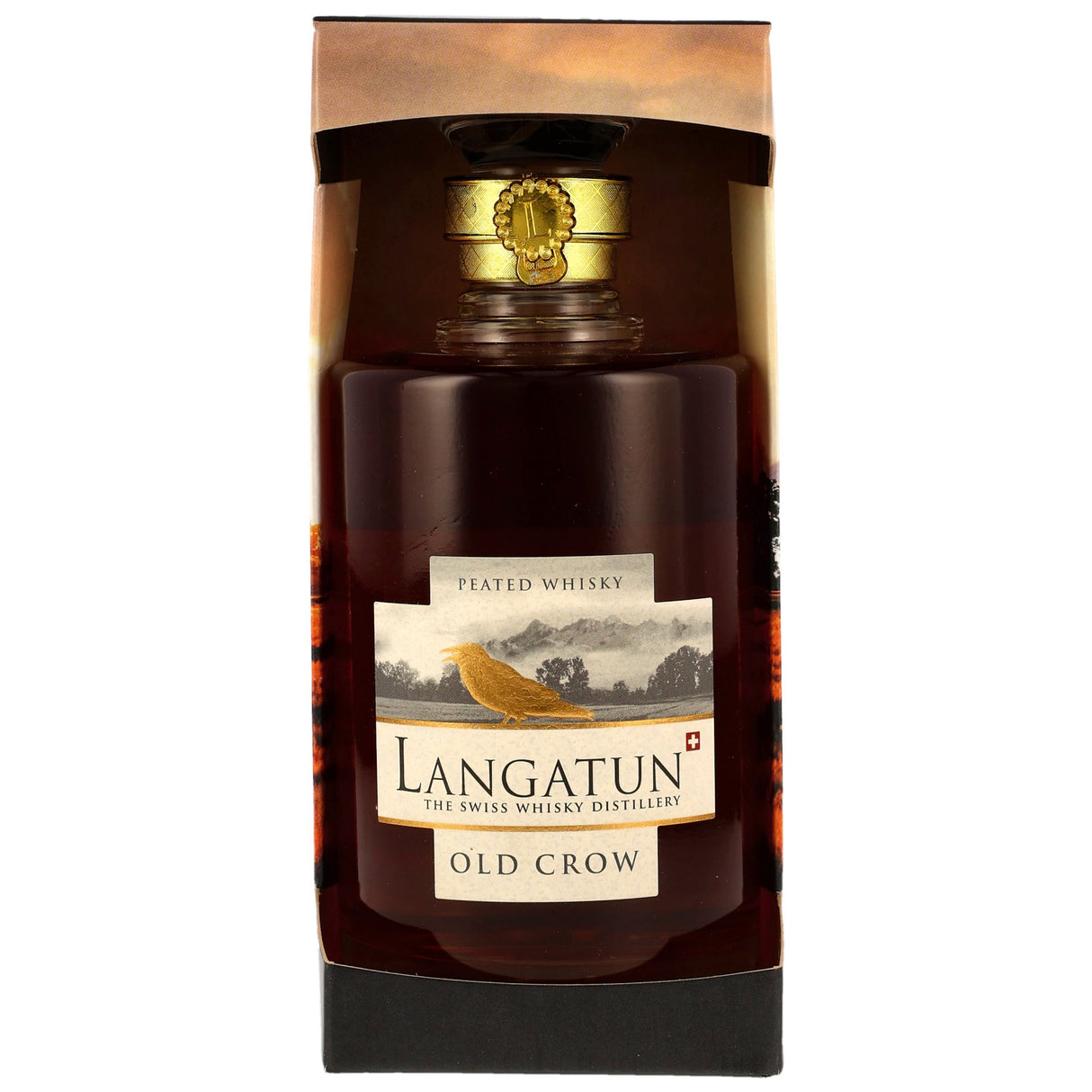 Langatun Old Crow Peated Whisky - Red Wine Casks Batch 437/02/25 in GP