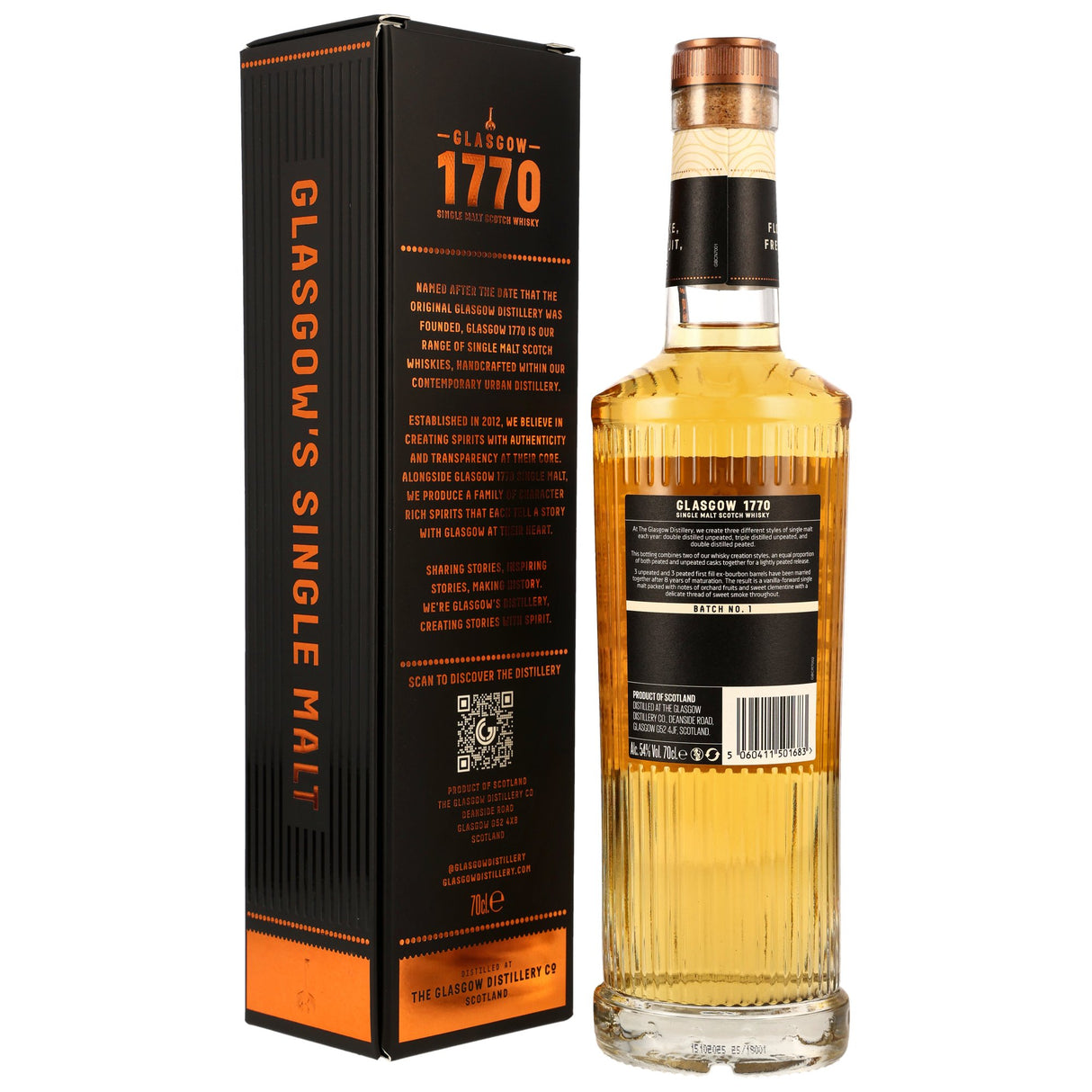 Glasgow 1770 8 y.o. – Bourbon Cask – Lightly Peated