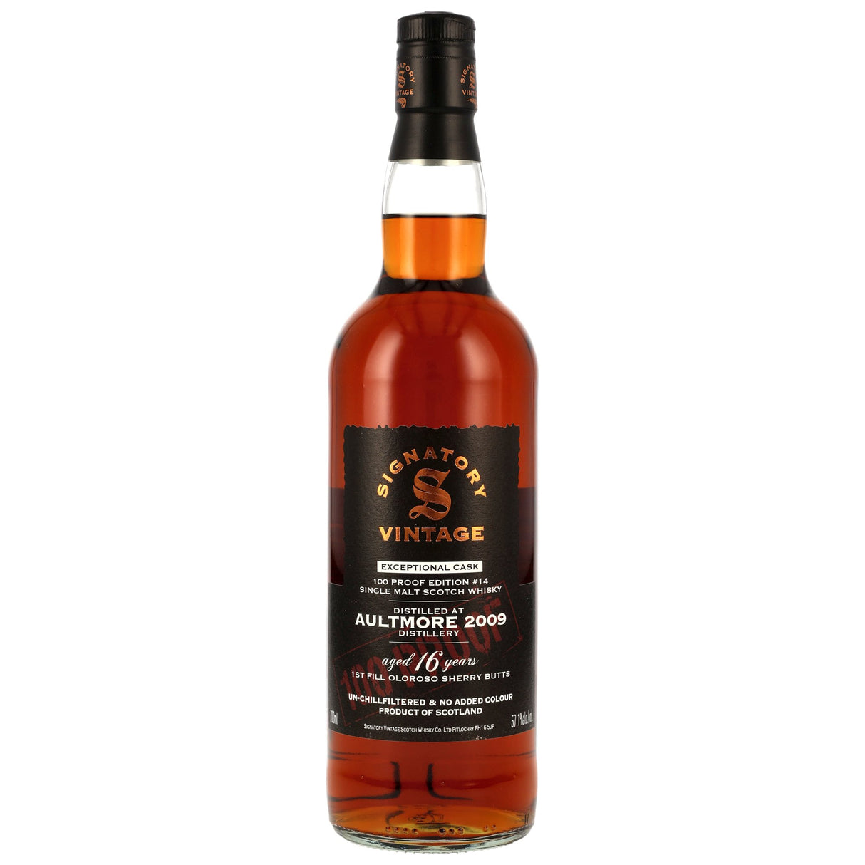 Aultmore 2009/2025 – Signatory Vintage 100 Proof Exceptional Cask #14