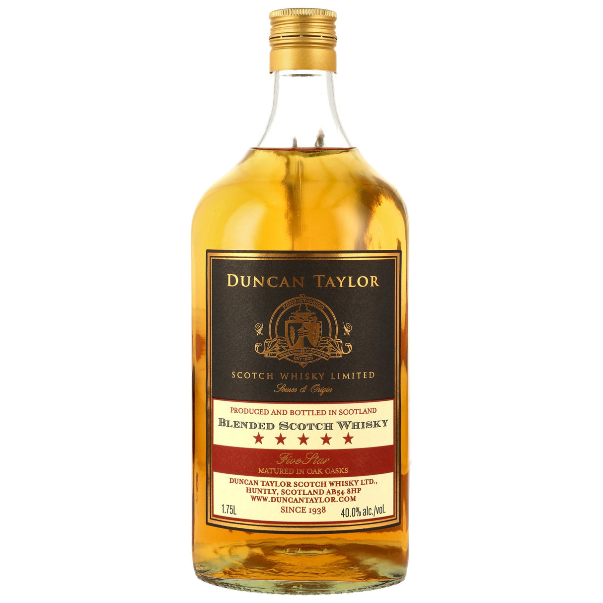 Duncan Taylor Five Star Blended Scotch – 1,75 l Henkelflasche