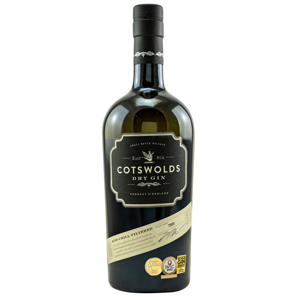 Cotsworlds Dry Gin, 0,70 l Flasche