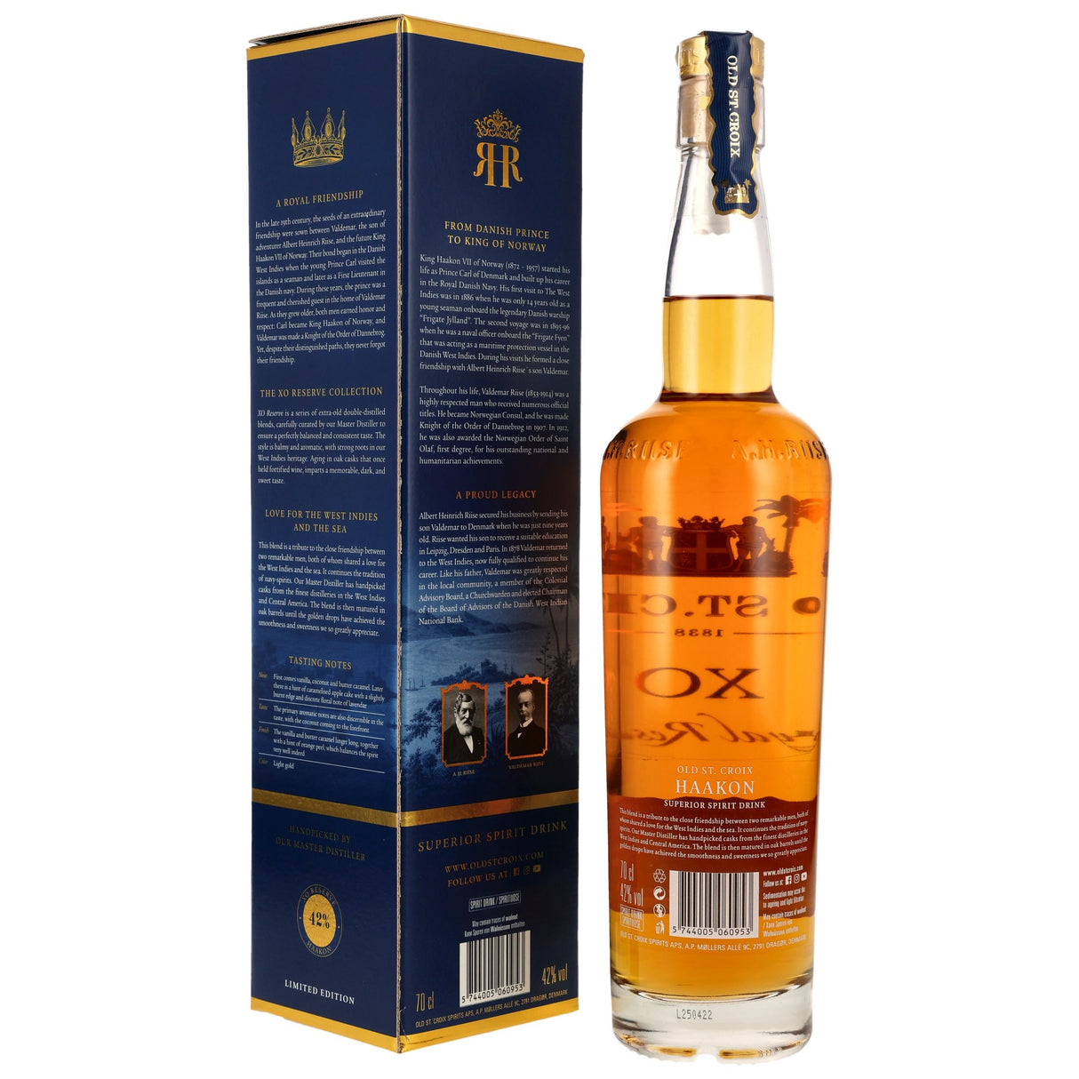 A.H. Riise XO Haakon Royal Reserve, 0,7 l Flasche