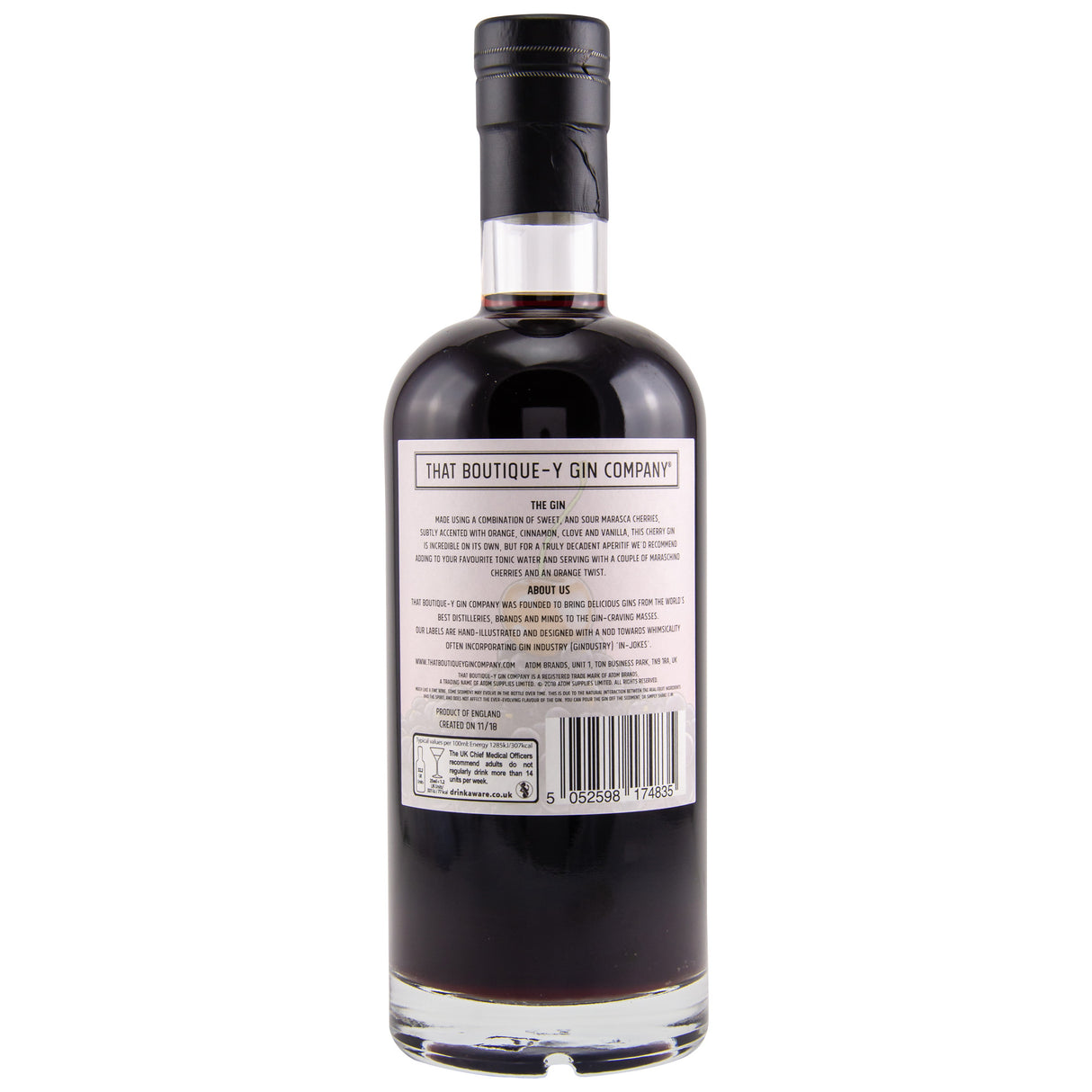 That Boutique-y Gin Company: Cherry-Gin, 0,70 l Flasche