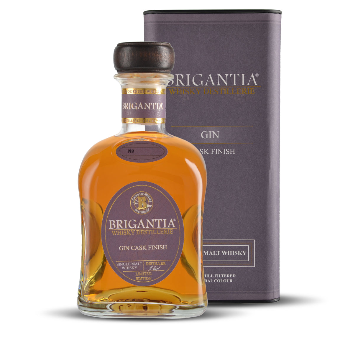 Brigantia Gin Cask Finish mit Dose, 0,70 l Flasche