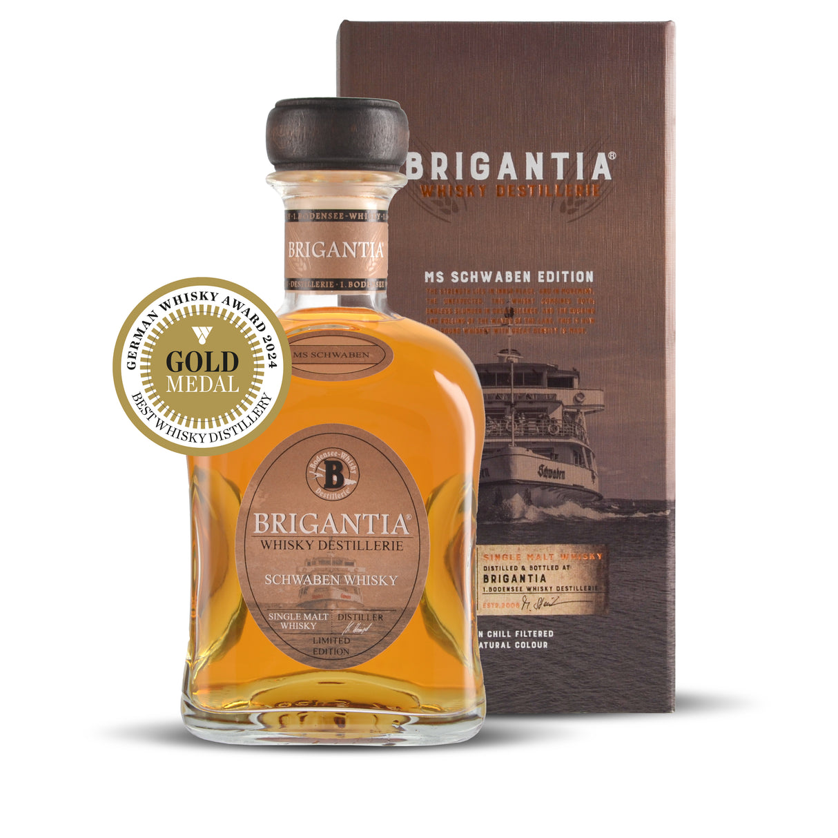 Brigantia Sherry Cask Finish mit Box, 0,70 l Flasche