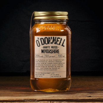 O´Donnell Moonshine, Harte Nuss im Glas