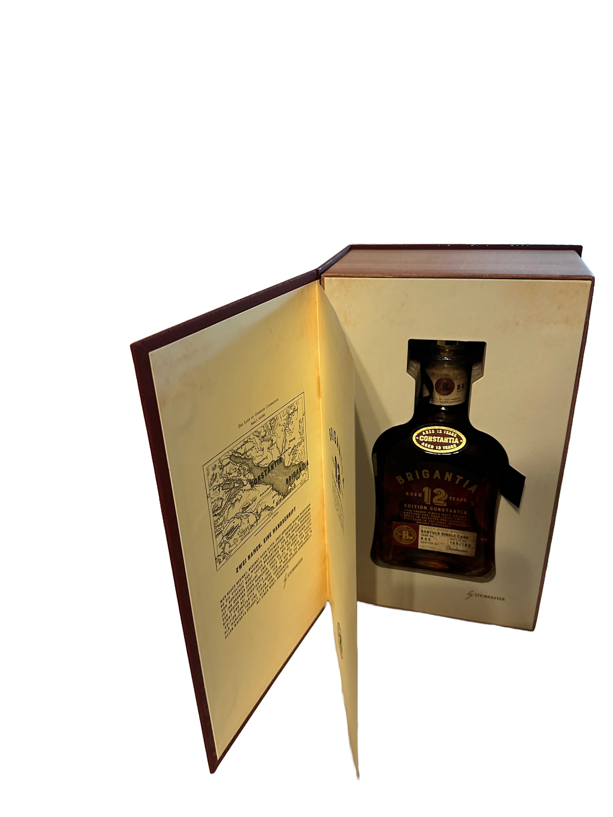 Brigantia, 12 y.o., im Buch, 0,70 l Flasche