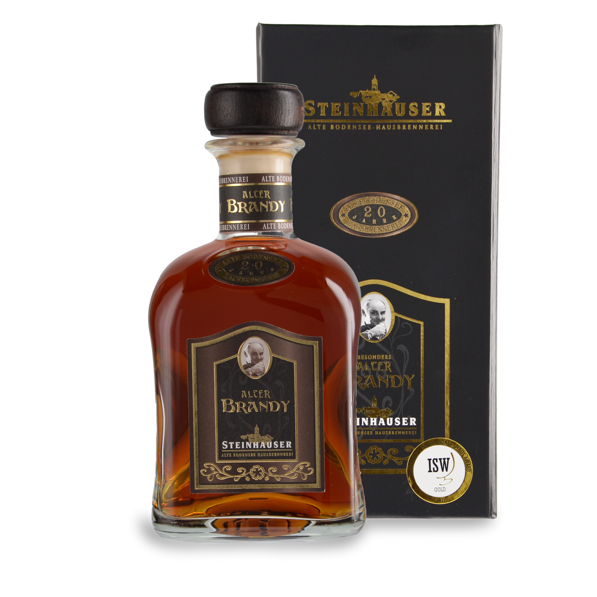 Alter Bodensee Brandy 20 Jahre, 0,70 l Flasche