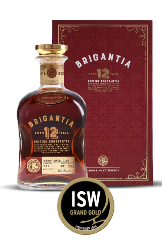 Brigantia Aged 12 Years Sherry Single Cask 724 im Buch