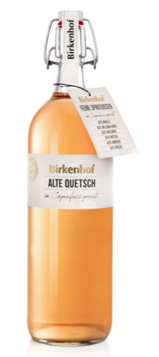 Birkenhof Alte Quetsch 1,0 l Flasche – Feine Spirituose im Cognacfass gereift