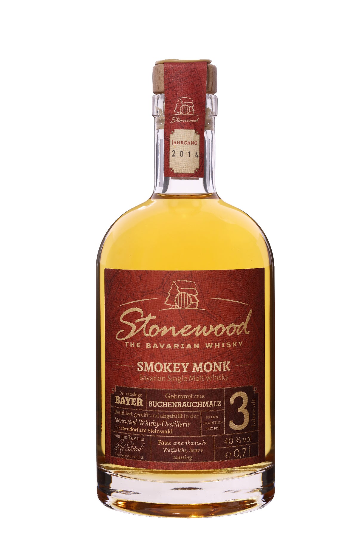 Stonewood Smokey Monk | Single Malt Whisky | 40% vol. | 0,7 l