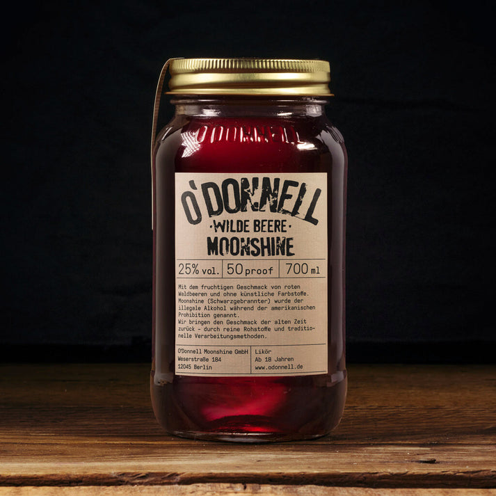 O´Donnell Moonshine, Wilde Beere im Glas