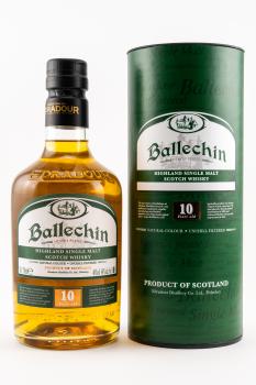 Ballechin 10 y.o. heavily peated, 0,70 l Flasche