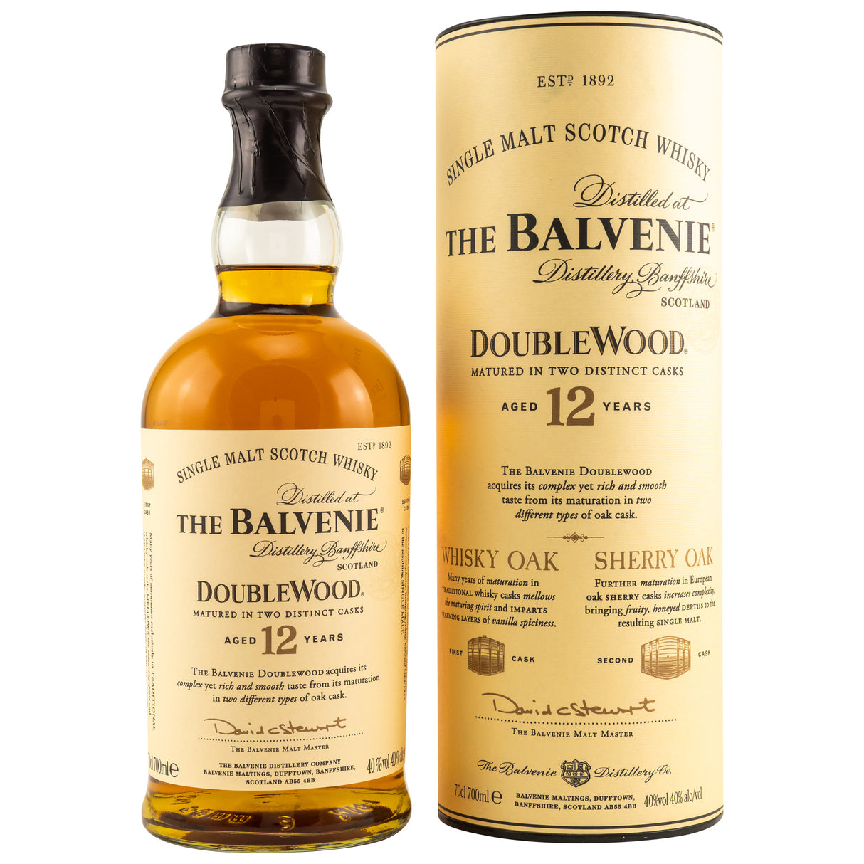 Balvenie 12 y.o. Double Wood, 0,70 l Flasche