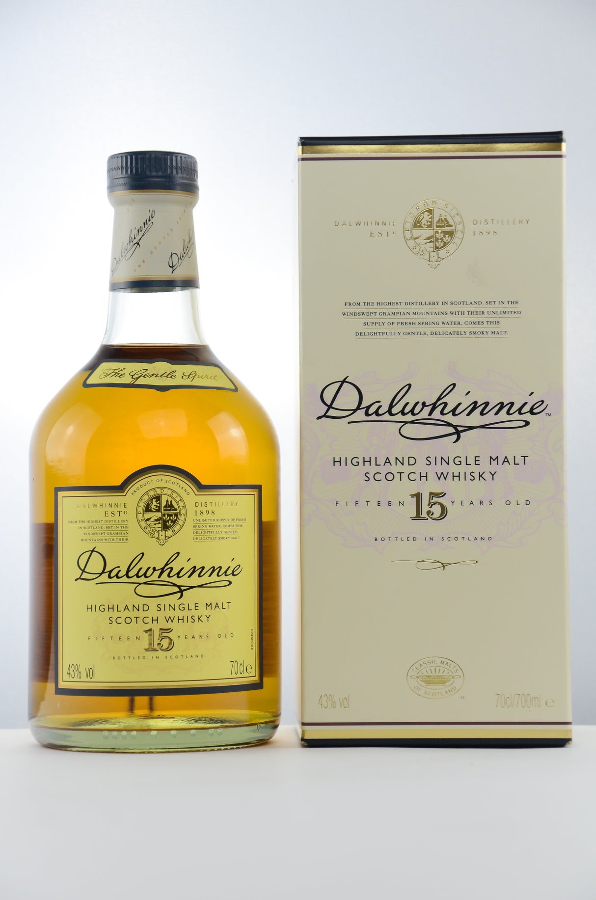 Dalwhinnie 15 y. o., 0,70 l Flasche