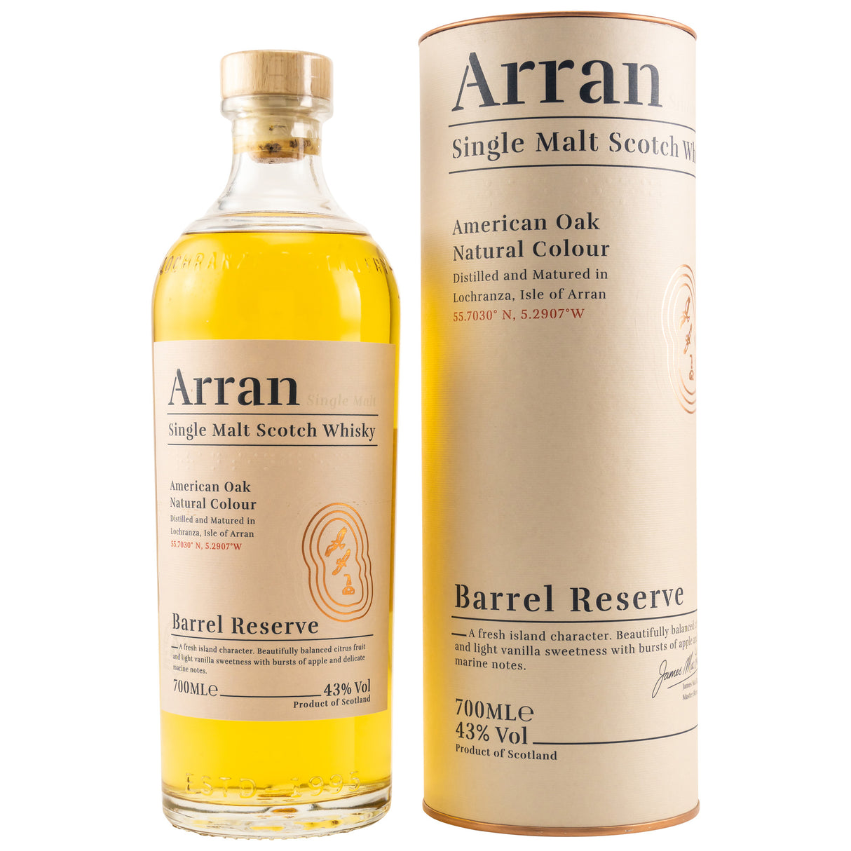 Arran Barrel Reserve, 0,70 l Flasche