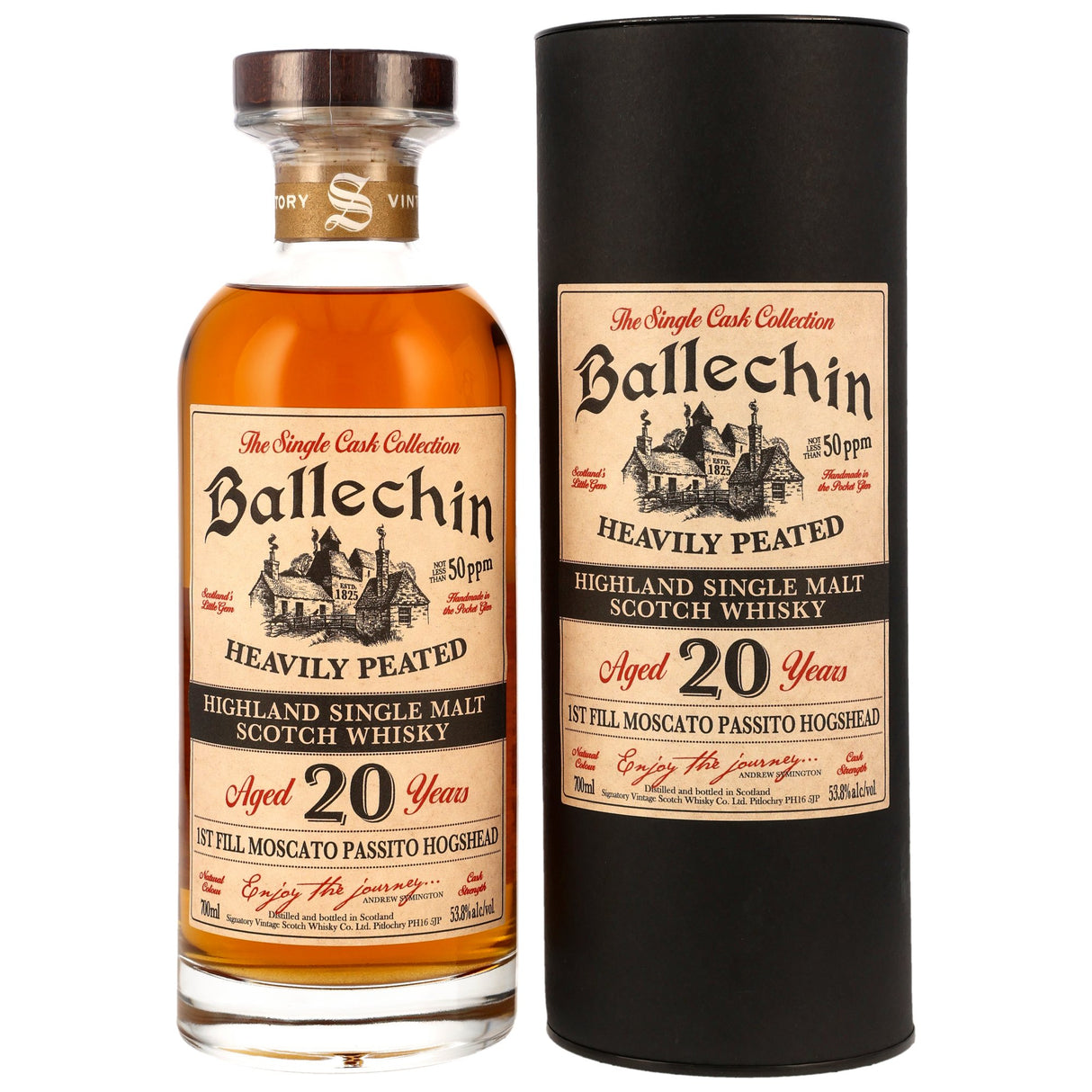 Ballechin 2006/2026 – 20 y.o. – 1st Fill Moscato Passito Wine Cask #801 – Signatory Vintage Ibisco