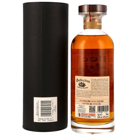 Ballechin 2006/2026 – 20 y.o. – 1st Fill Moscato Passito Wine Cask #801 – Signatory Vintage Ibisco