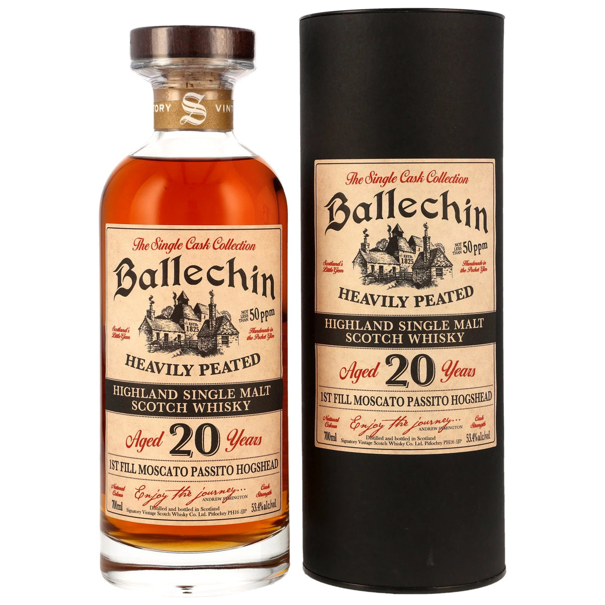 Ballechin 2006/2026 – 20 y.o. – 1st Fill Moscato Passito Wine Cask #808 – Signatory Vintage Ibisco