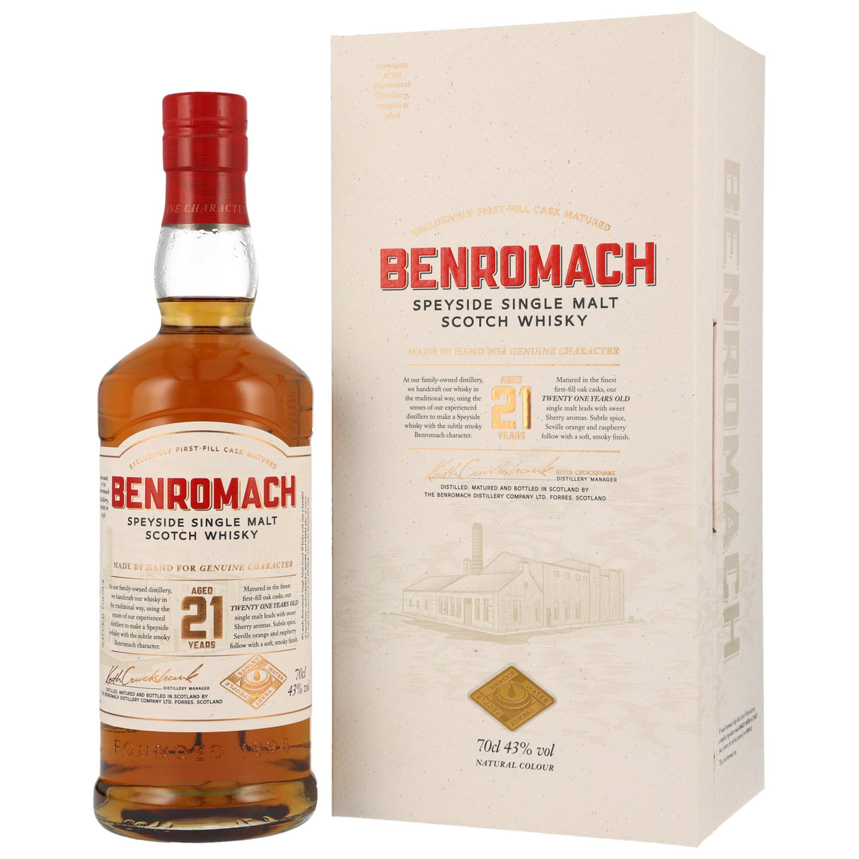 Benromach 21 y. o. , 0,70 l Flasche