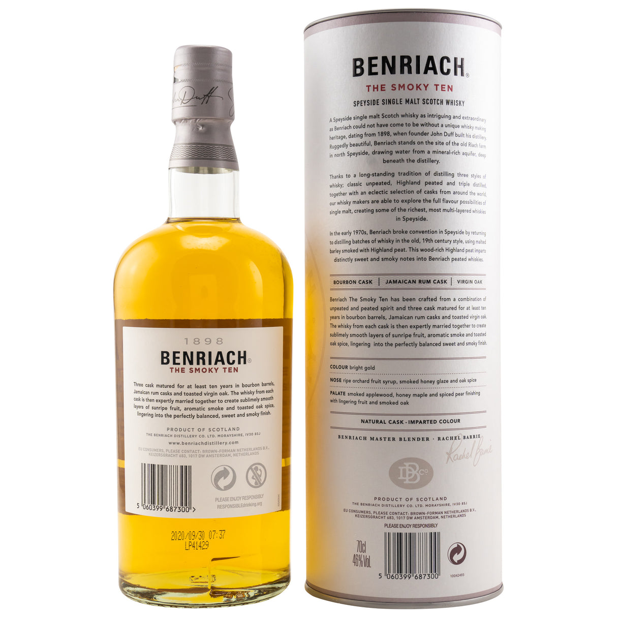 Benriach, The Smoky Ten, 0,70 l Flasche